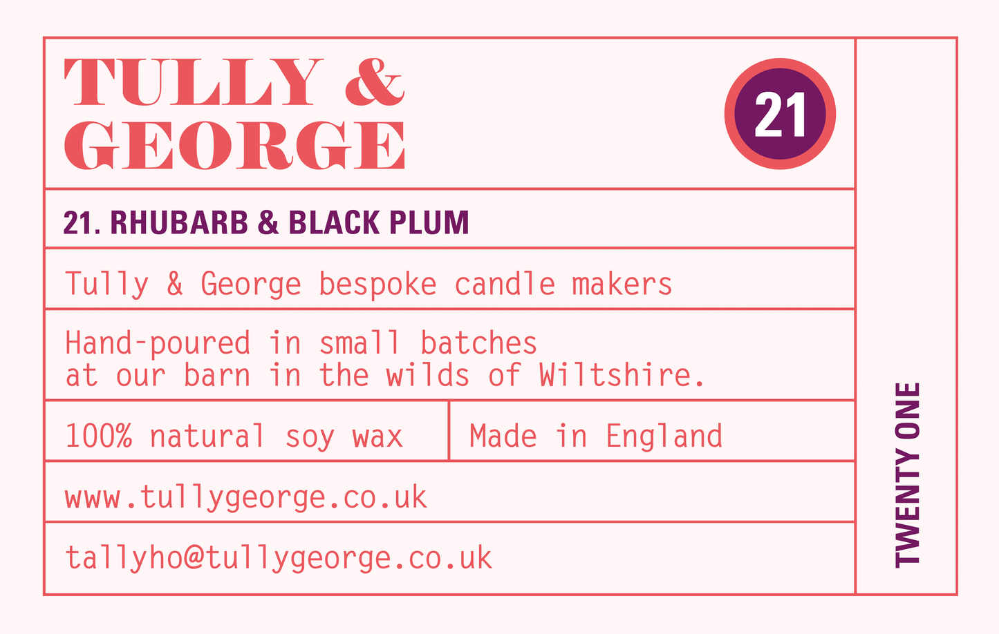 21. RHUBARB & BLACK PLUM